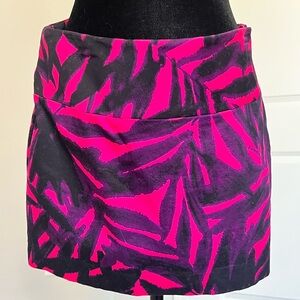 Vibrant Pink and Black Women's Skirt